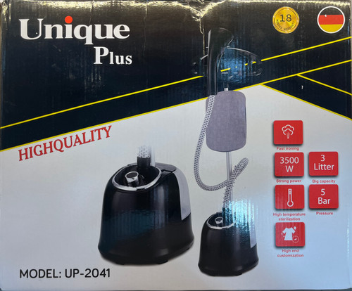 اتو بخار ایستاده Unique Plus مدل وات UP-2041- 3500 با مخزن 3 لیتری اتو بخار ایستاده حرفهای بخار پرقدرت 5 بار Unique Plus مدل اصل اتو بخار ایستاده یونیک پلاس اتوکشی آسان و سریع و همه کاره مناسب خانه و بوتیک و محل کار قیمت بروز شده ۱۴۰۴/۰۷/۲۰