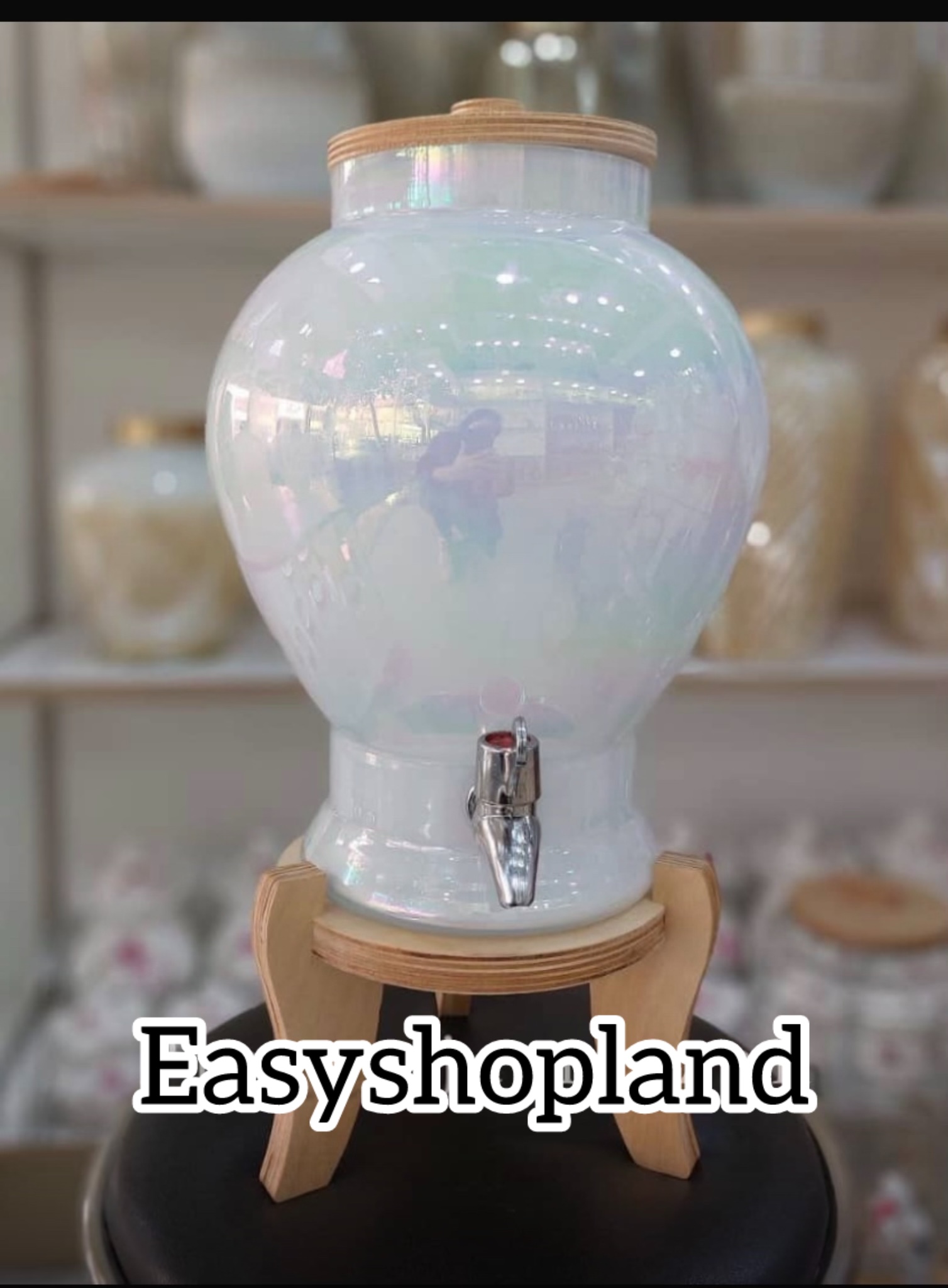 خرید کلمن شیشه ای مناسب سرو و پذیرایی و مهمانی مناسب جشن تولد کلمن ۱۰ لیتری دکوری و کادویی