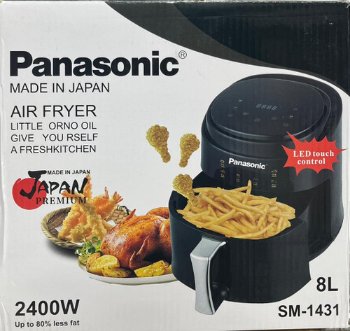 سرخ کن بدون روغن پاناسونیک مدل 2400 وات sm-1431 Panasonic تک المنت ظرفیت ۸ لیتر