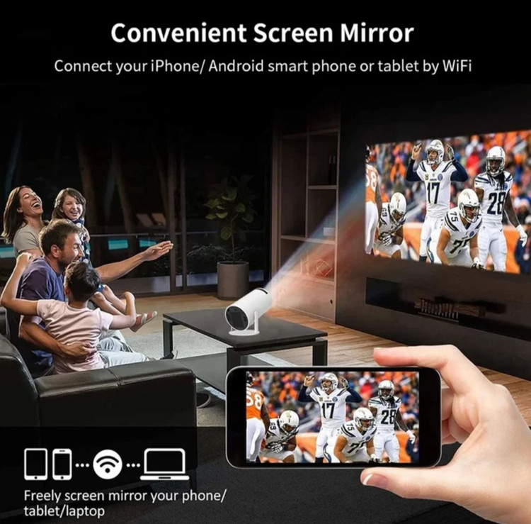 ویدئو پروژکتور تلسکوپی ویدیو پرژکتور تلسکوپی مدل Ultra HD Hy300 ویدیو پوروژکتور 300 HY اکبند و نو