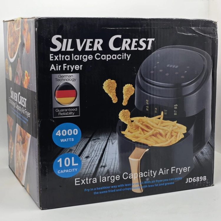 سرخکن هواپز ایر فرایر بدون روغن 10 لیتری تک المنت بزرگ سیلورکرست هوا پز Silver Cres سرخکن ۱۰ لیتری سیلور کرست با توان 4000 وات silver crest Air Fryer 10L ایر فرایر سیلورکرست المنت بزرگ قیمت اقتصادی مدل 1080 extra
