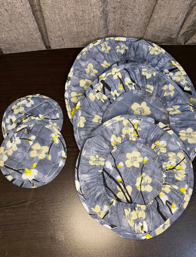 ست دم کنی غذا قابلمه دم کنی برنج دم کنی قابلمه ۵ تکه ست دمکنی ۳ سایز یک جفت دستگیره بخار گیر لوازم آشپزخانه ست کامل قیمت اقتصادی فول ست کیفیت بالا