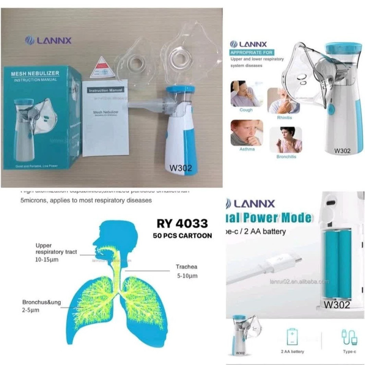 نبولایزر جیبی مش بخور تنفسی نوبلایزر تنفس سالم در هوای آلوده Mesh Nebulizer نبولایزر مش (Mesh Nebulizer) مدل JSL-W302 – هوای پاک در هر لحظه”