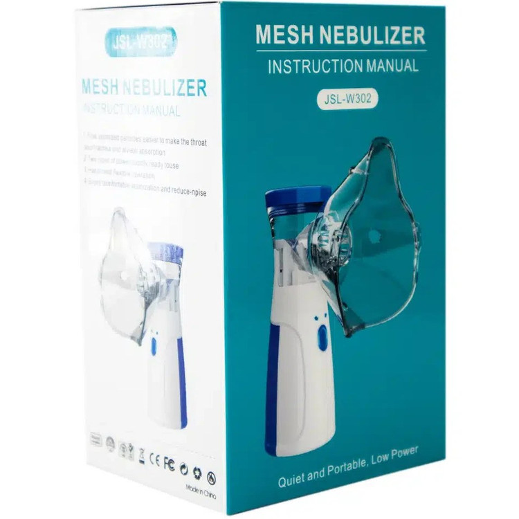 نبولایزر جیبی مش بخور تنفسی نوبلایزر تنفس سالم در هوای آلوده Mesh Nebulizer نبولایزر مش (Mesh Nebulizer) مدل JSL-W302 – هوای پاک در هر لحظه”
