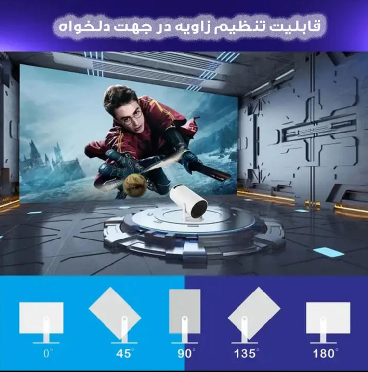 ویدئو پروژکتور تلسکوپی ویدیو پرژکتور تلسکوپی مدل Ultra HD Hy300 ویدیو پوروژکتور 300 HY اکبند و نو